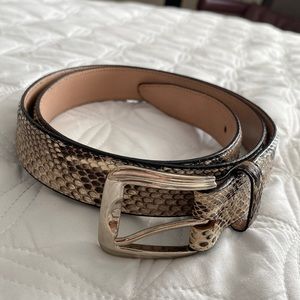 Real snake skin belt